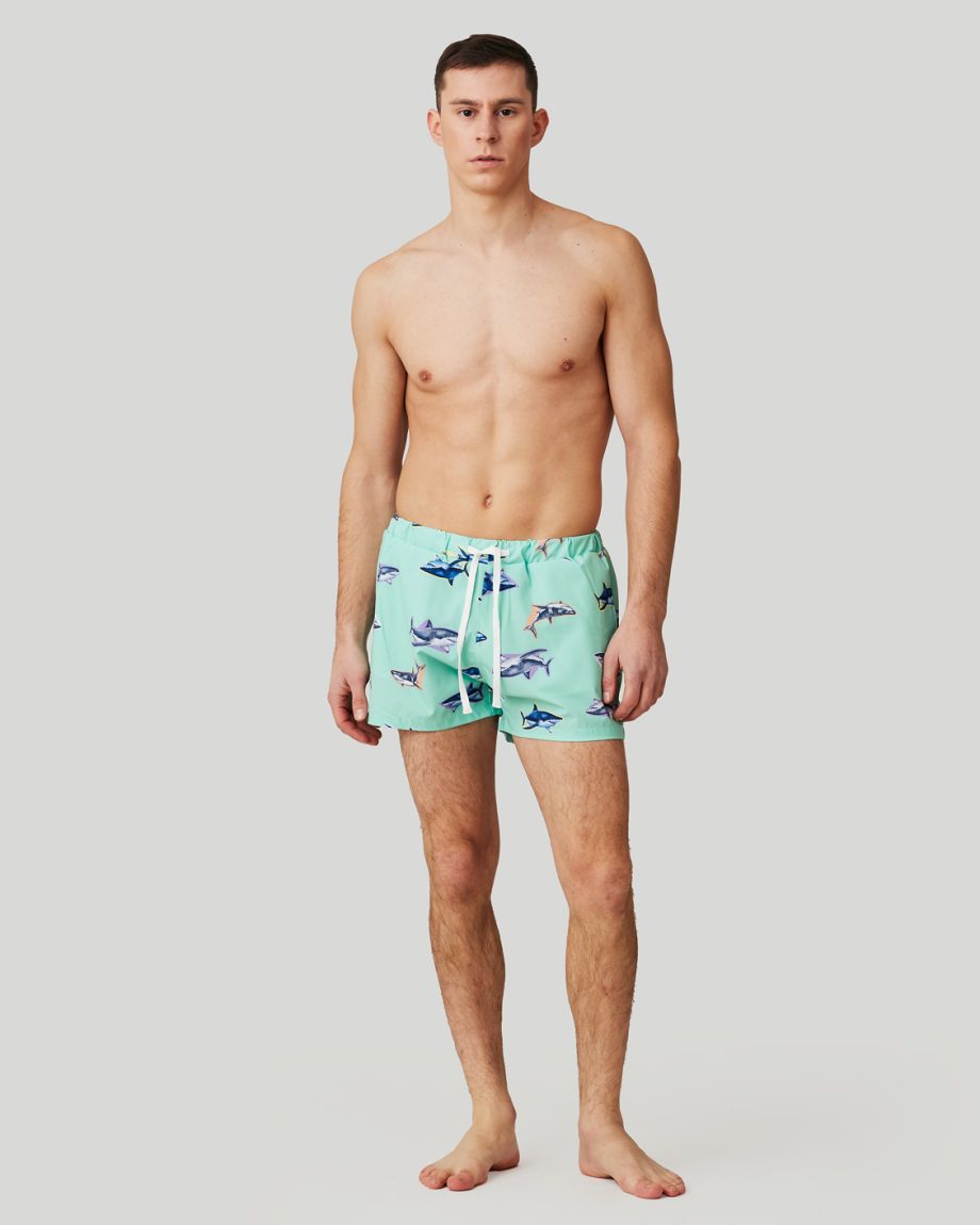 SNOG - Traje de baño Shark menta