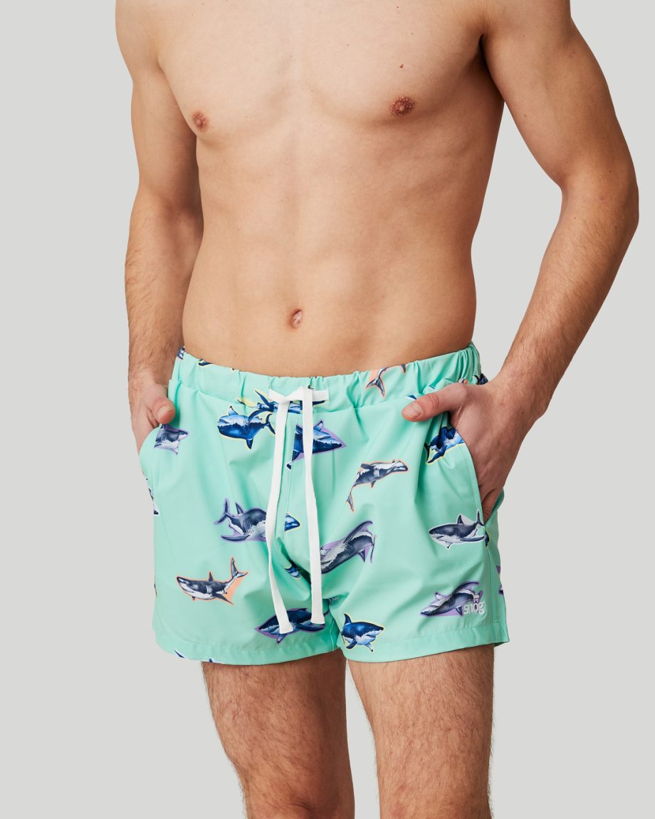 SNOG - Traje de baño Shark menta