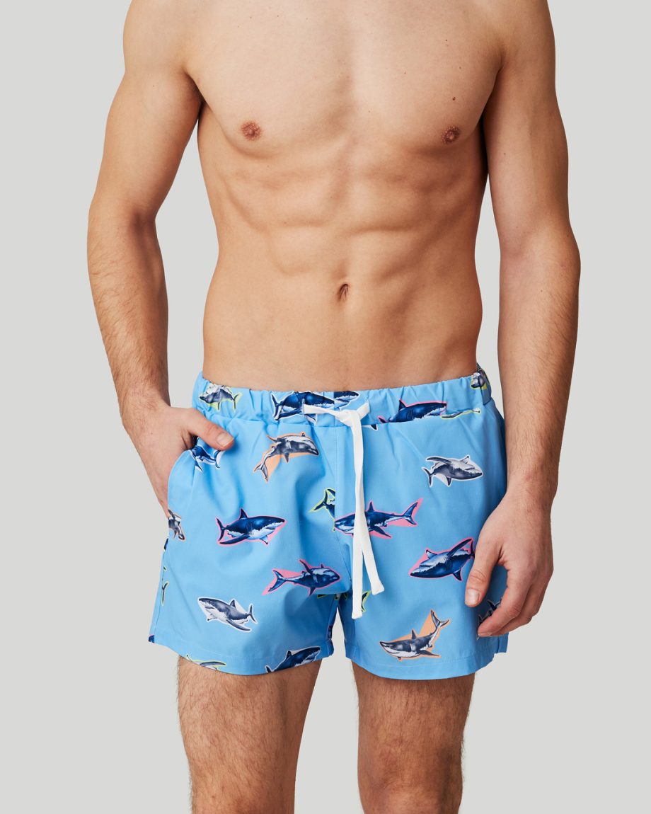 SNOG - Traje de baño Shark celeste