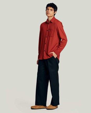 Camisa Rib clay