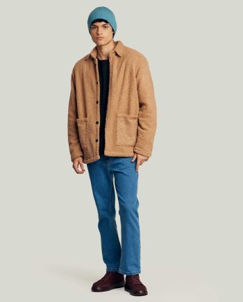 Chaquetón Teddy camel