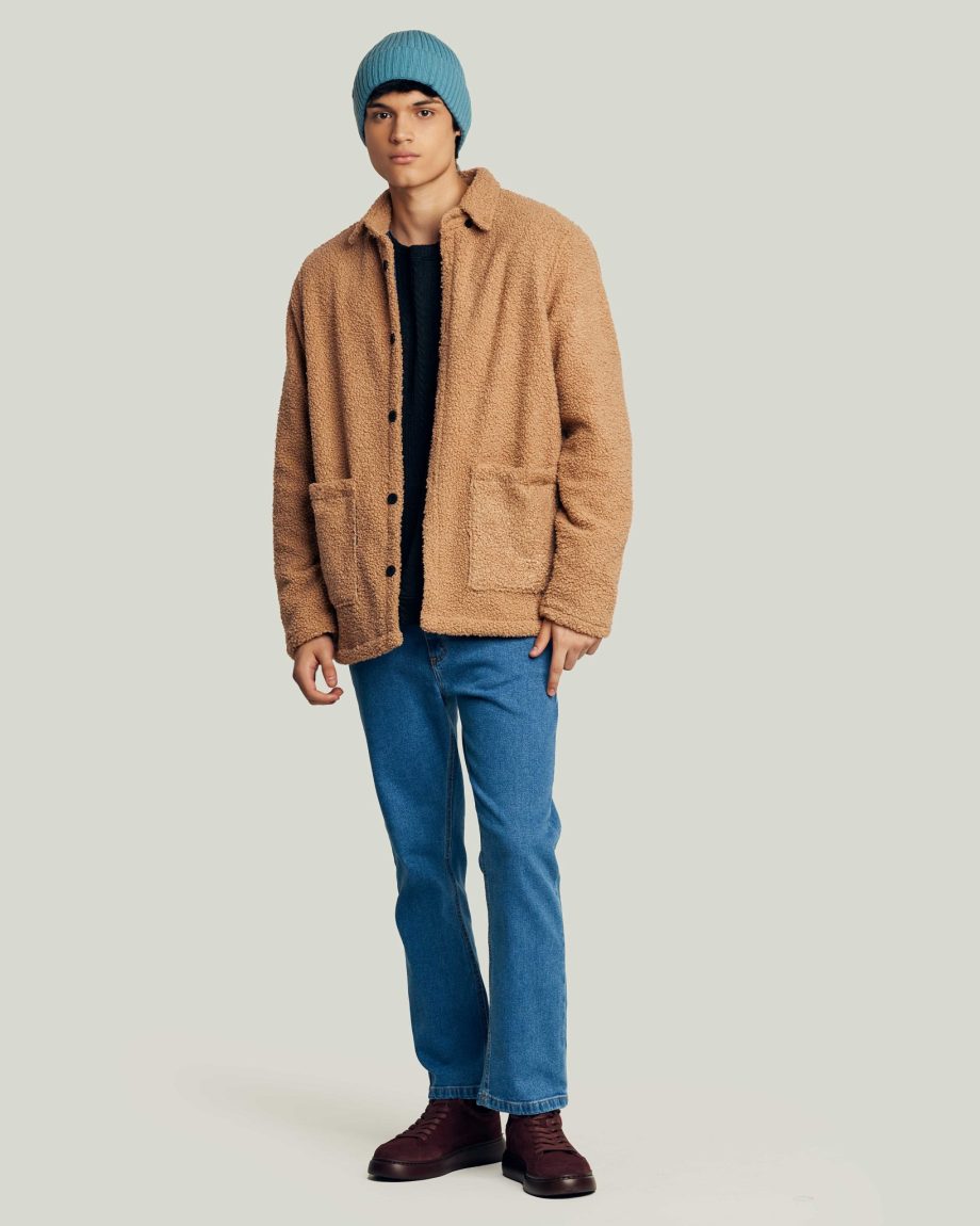 Chaquetón Teddy camel