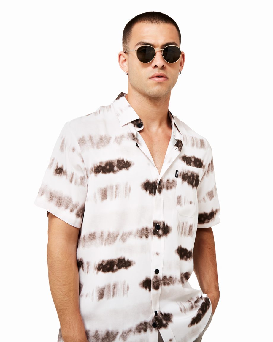 Camisa Psicodelia café