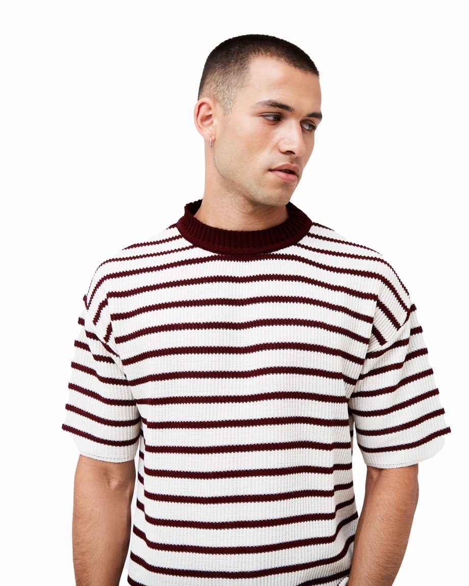 Polera Knit burdeo