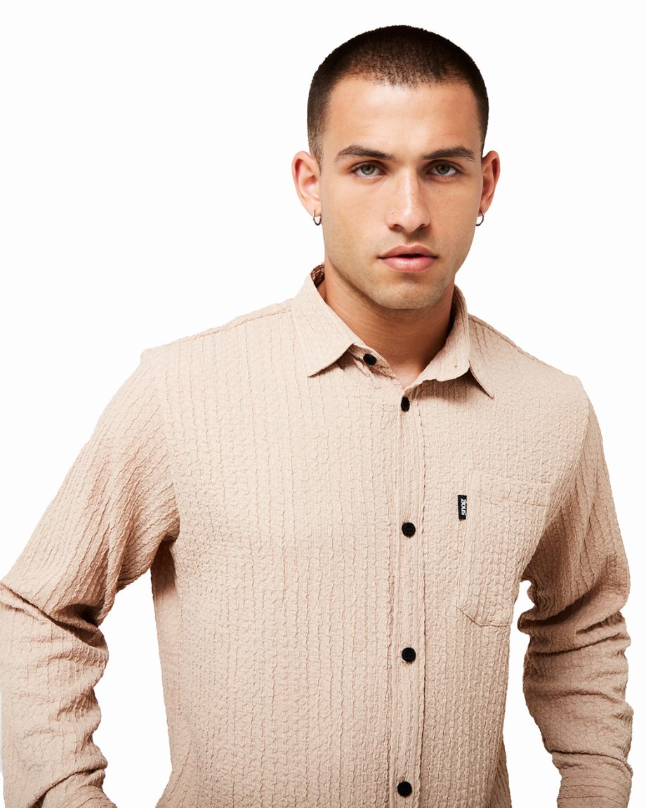 Camisa Strauss beige
