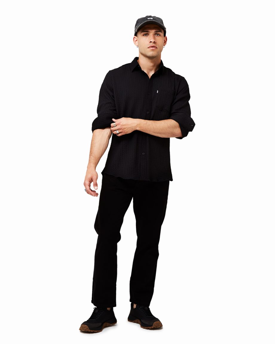 Camisa Strauss negro