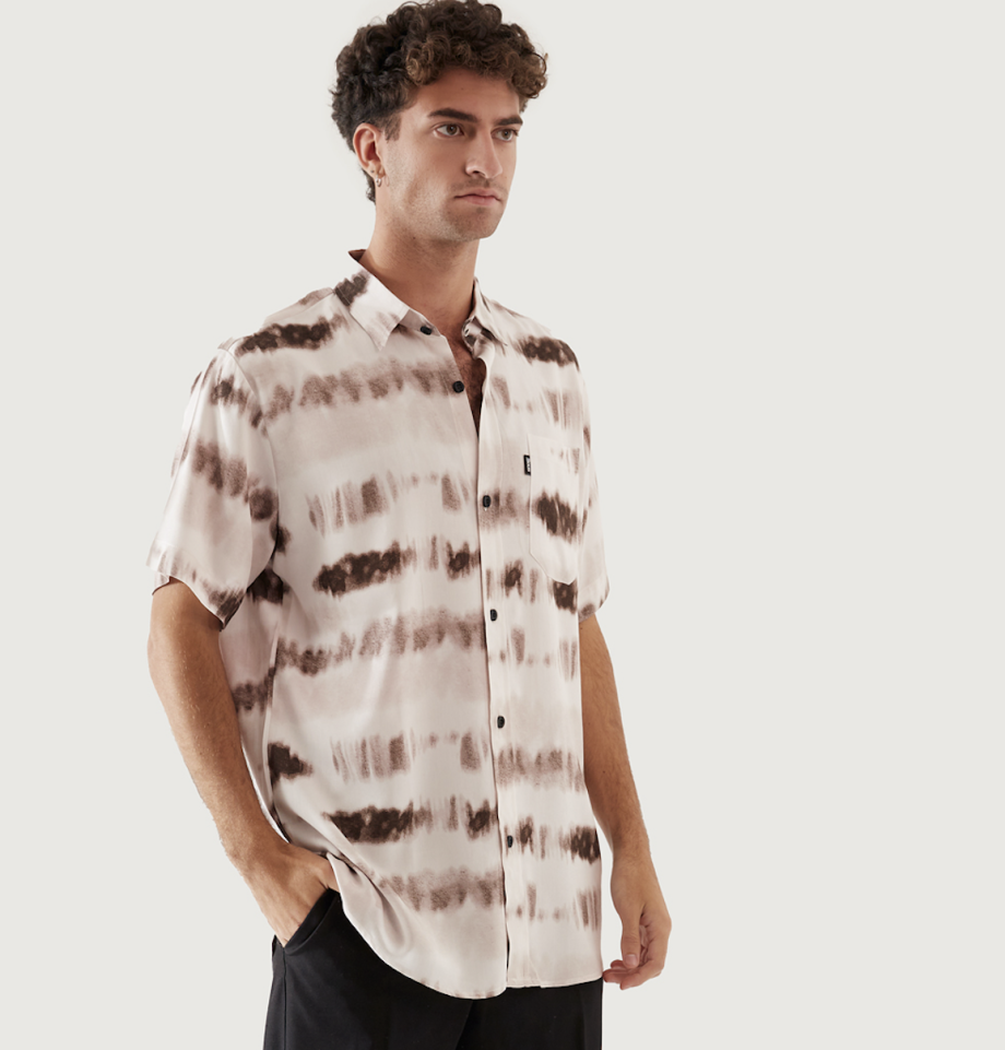 Camisa Psicodelia café