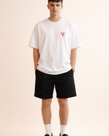 Polera Scuderia florale blanco