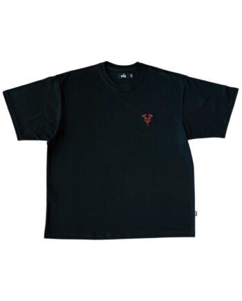 Polera Scuderia florale negro