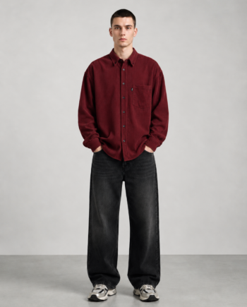 Camisa Dante Cotelé Burdeo