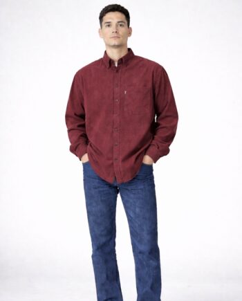 Camisa Dante Cotelé Burdeo