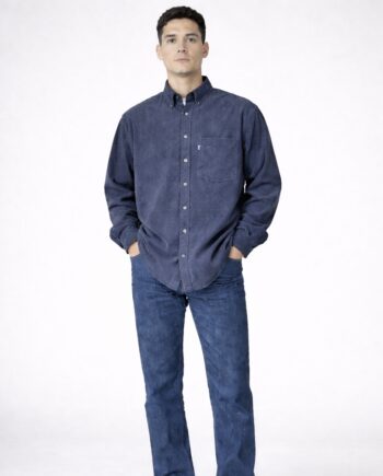 Camisa Dante Cotelé Azul